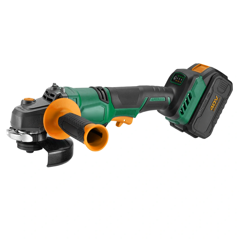 Brushless Angle Grinder Battery Powered - 125mmリチウムコードレス40vブラシレスアングルグラインダー、リチウムイオンバッテリー式工具、木材・金属・石材切断グラインダー