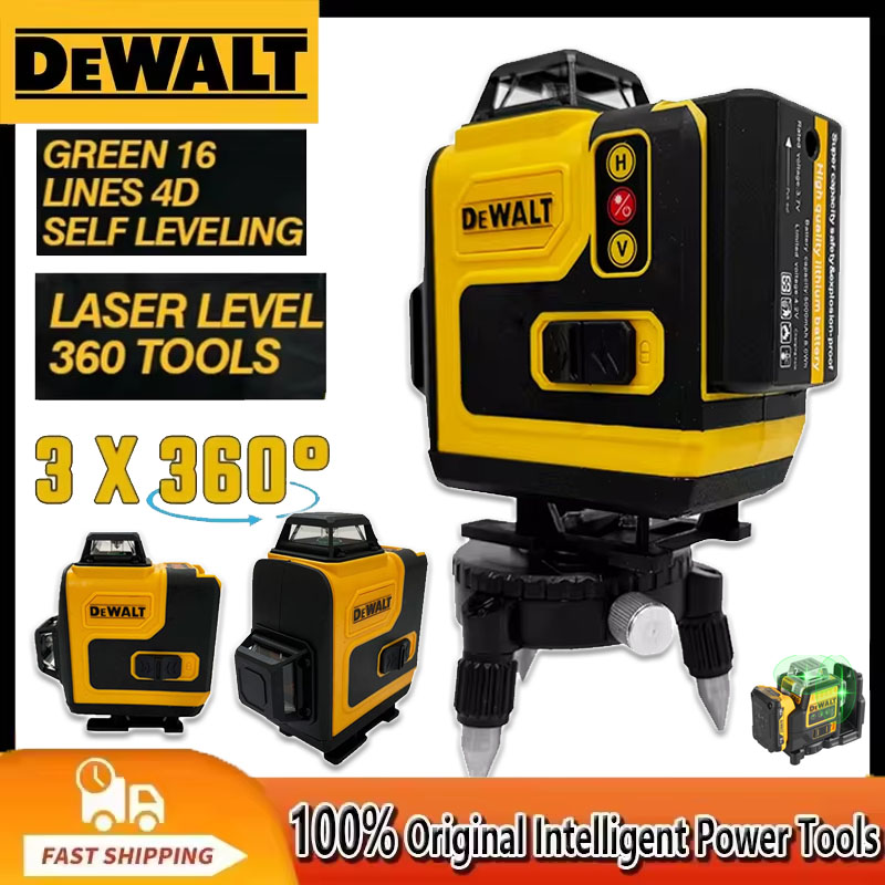 Laser Level 16 Lines 4D Green - Dewalt レーザーレベル 360 グリーン 16 ライン