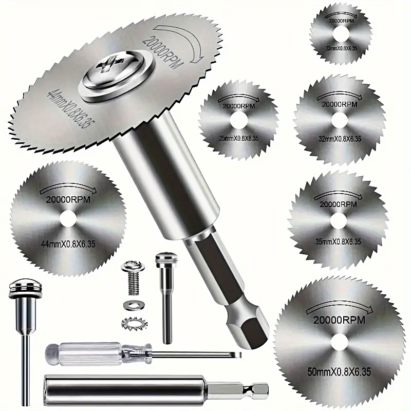 ハイスピードスチール鋸刃 10 個、1/4 インチ六角シャン - Cordless Rotary Tool Kit Accessories のレビューと価格
