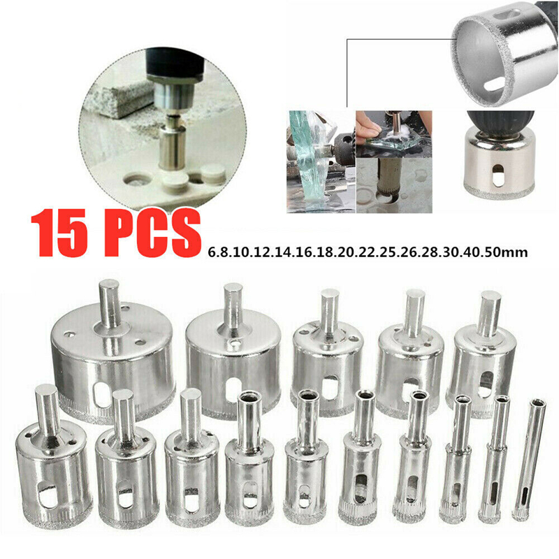 10/15 個セットタイルドリルビットセットダイヤモンドコー - Reciprocating Saw Attachment Drill のレビューと価格