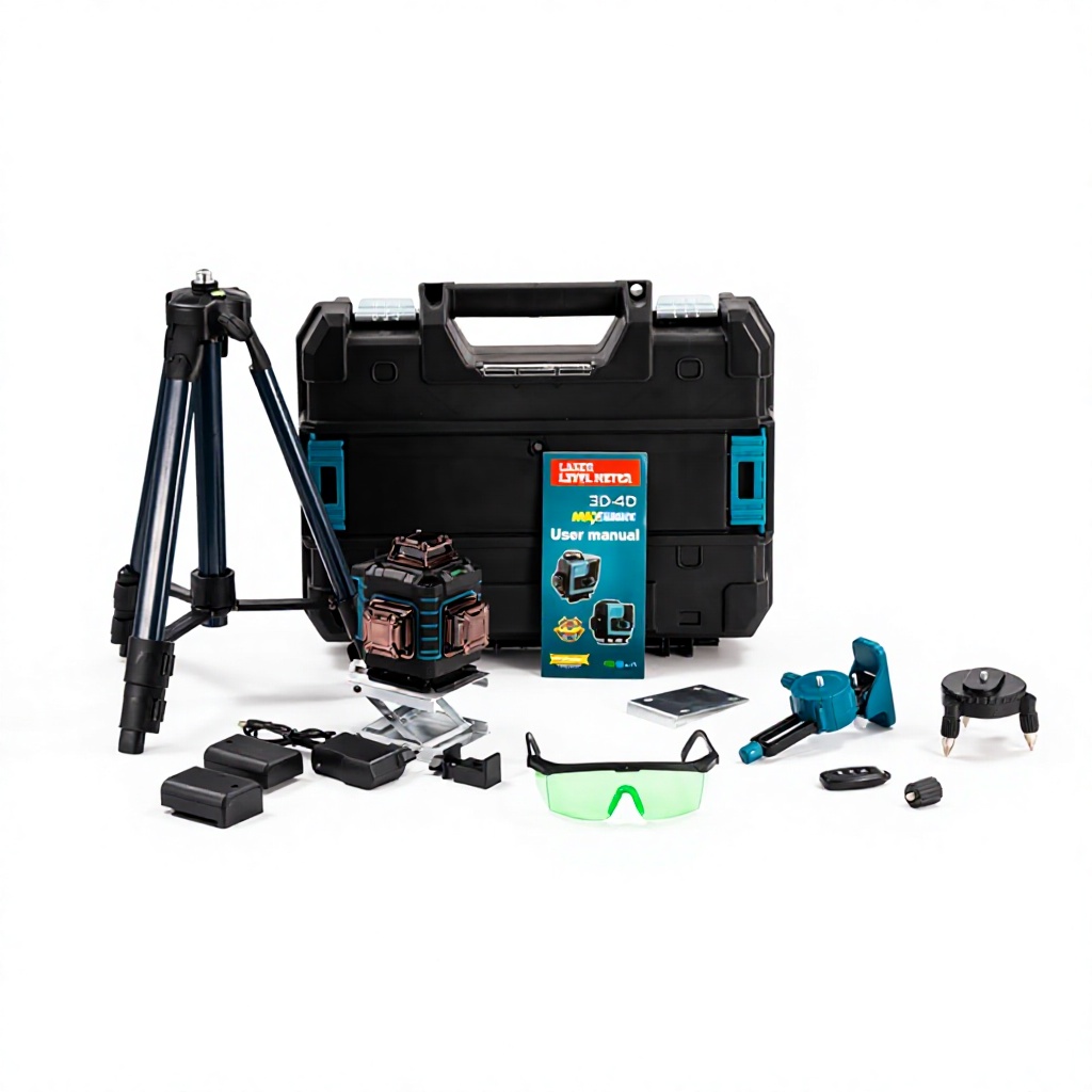 4D 16ライン グリーンレーザーレベル、30m自己水平調整 - Laser Level 16 Lines 4D Green のレビューと価格