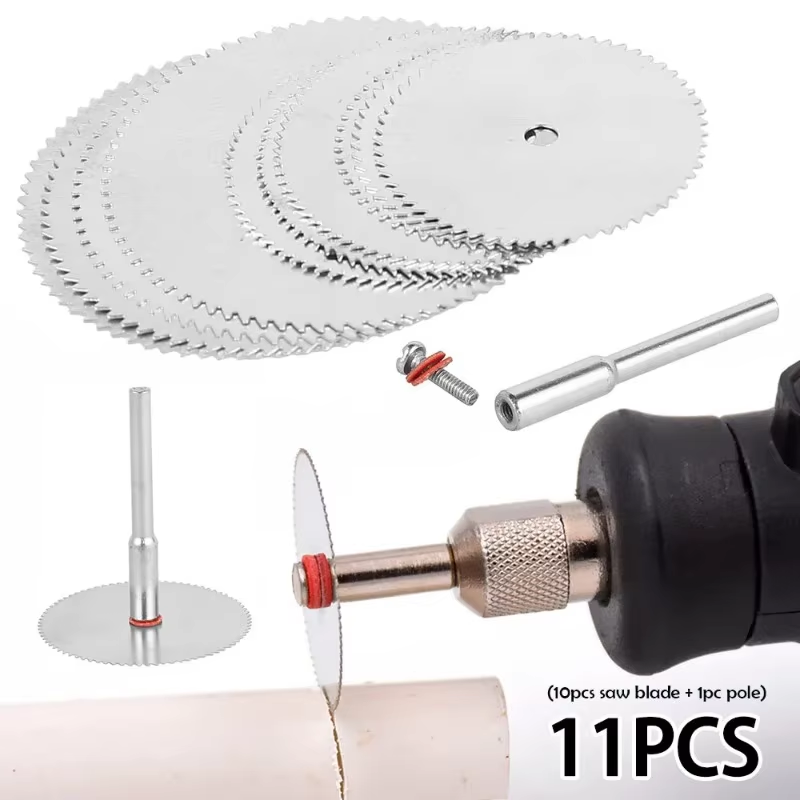 11個入りマイクロ丸鋸刃アクセサリー電動研磨切断ディスク金属 - Cordless Rotary Tool Kit Accessories のレビューと価格