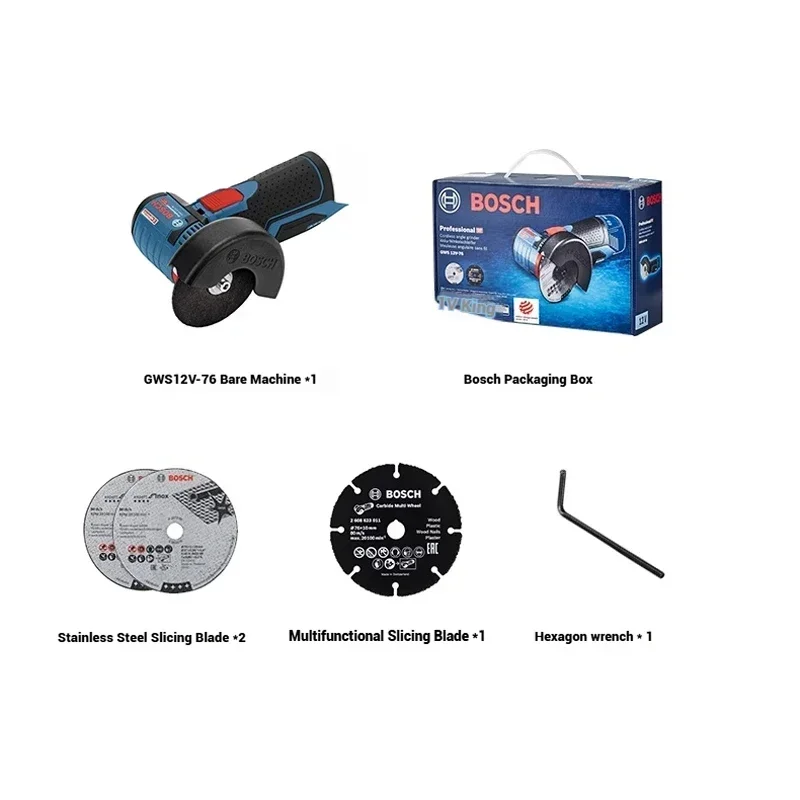 ボッシュ GWS 12V-76 12V ブラシレス コードレ - Brushless Angle Grinder Battery Powered のレビューと価格