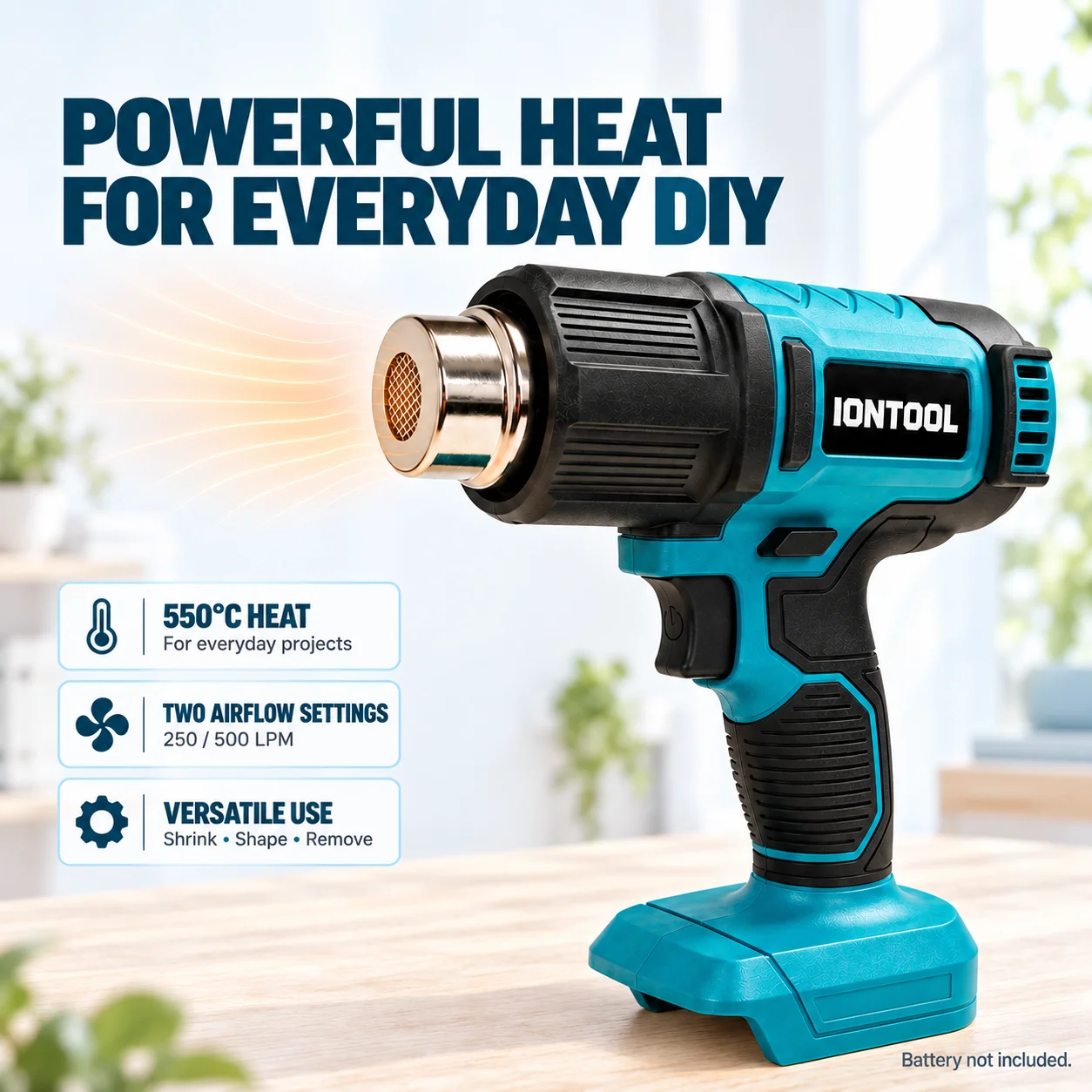 IONTOOL コードレスヒートガン 550 ℃   熱収縮 - Cordless Heat Gun For Shrink Tubing のレビューと価格